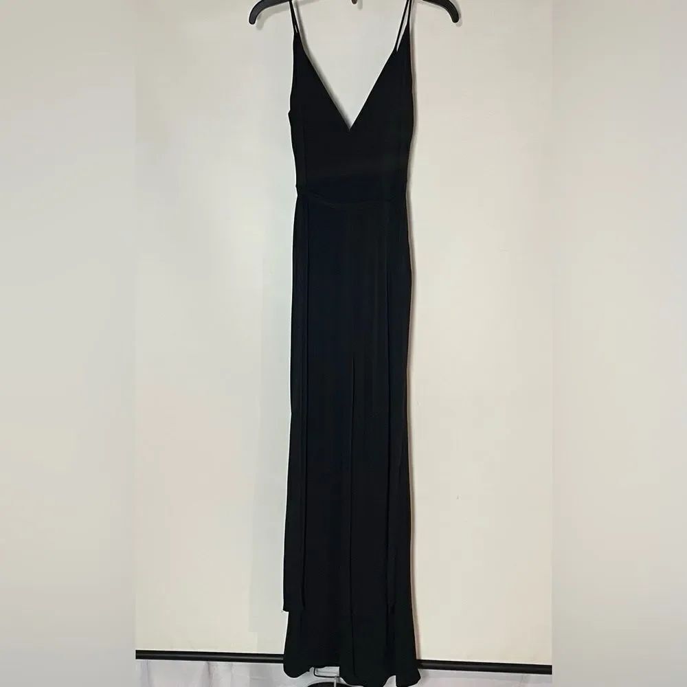 Fashion Nova Black Ribbed Jumpsuit